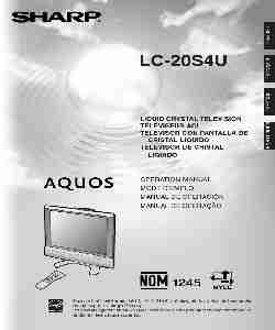 Sharp Flat Panel Television LC 20S4U-page_pdf